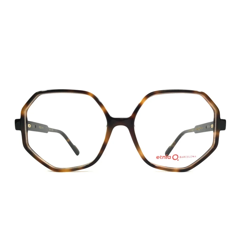 Etnia Barcelona Eyeglasses Frames STELE HV Havana Geometric Full Rim 56-16-138